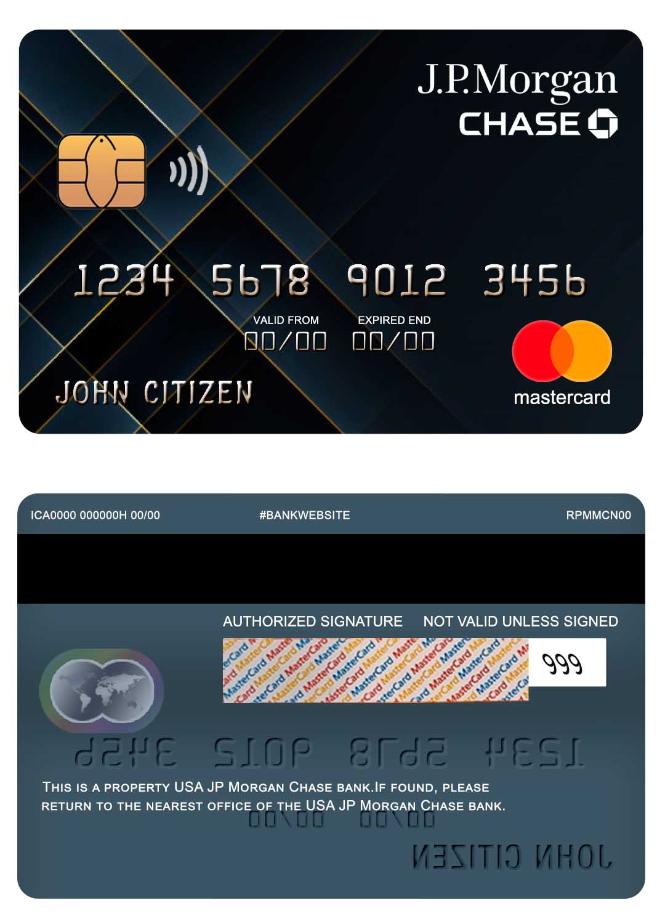 USA JP Morgan Chase bank mastercard